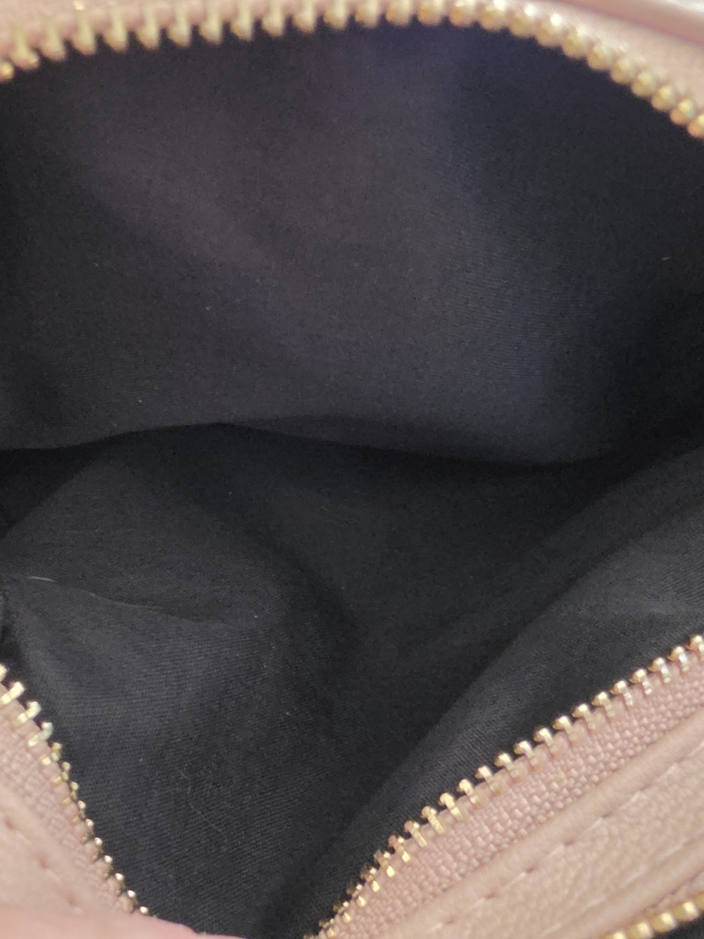 Quilted Blush Pink Crossbody Bag Double Zipper - Picture 5 of 13